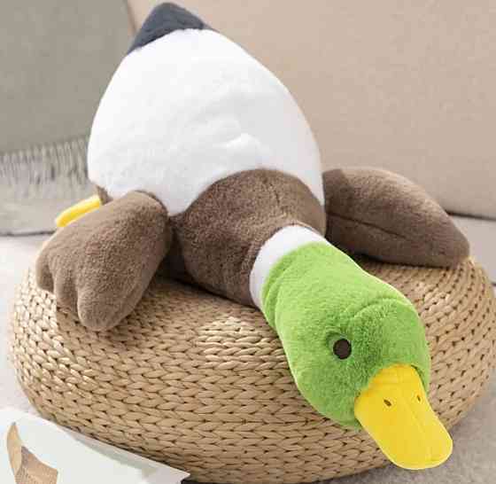 Мягкая плюшевая игрушка подушка-обнимашка Гусак Селезень 90 см Киев