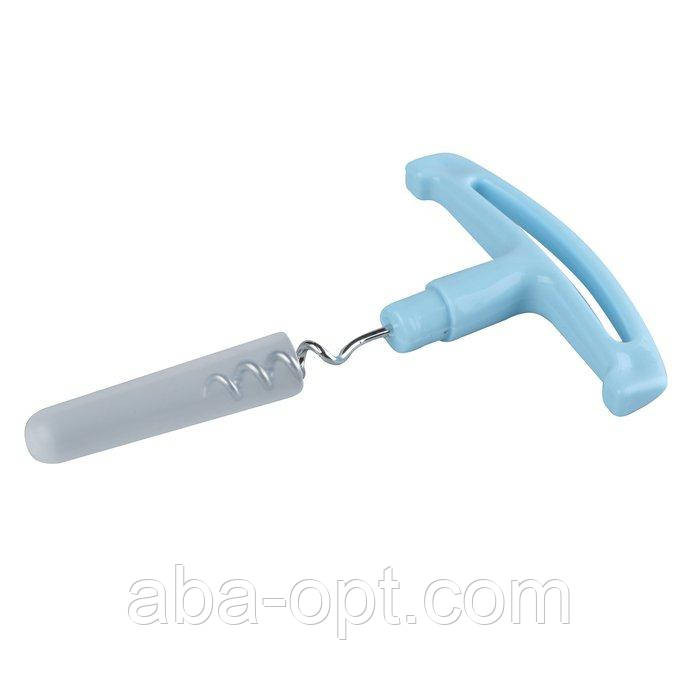 Штопор нержавіючий з пластиковою ручкою (шт) Одеса - фото 1