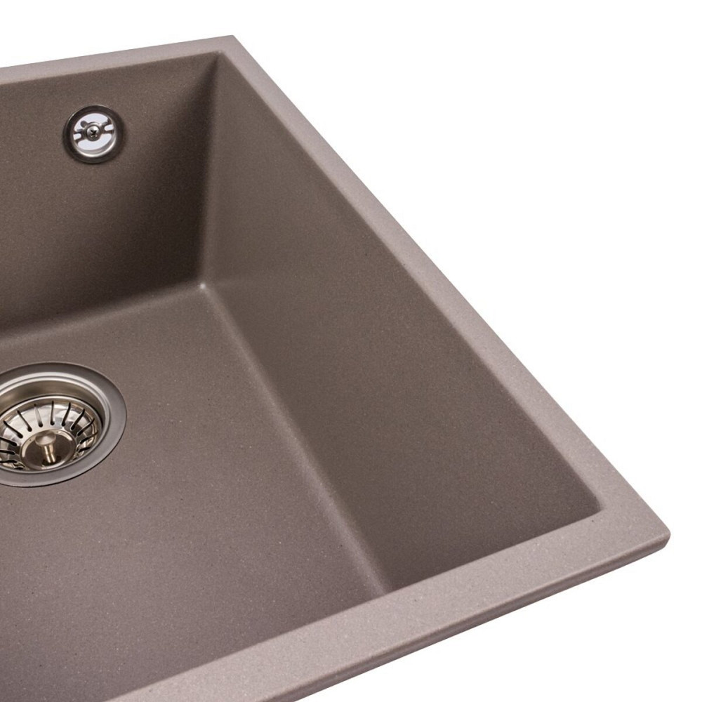 VALESO Гранітна мийка для кухні VALESO ROXY 3744 матова Дюна Киев - изображение 4