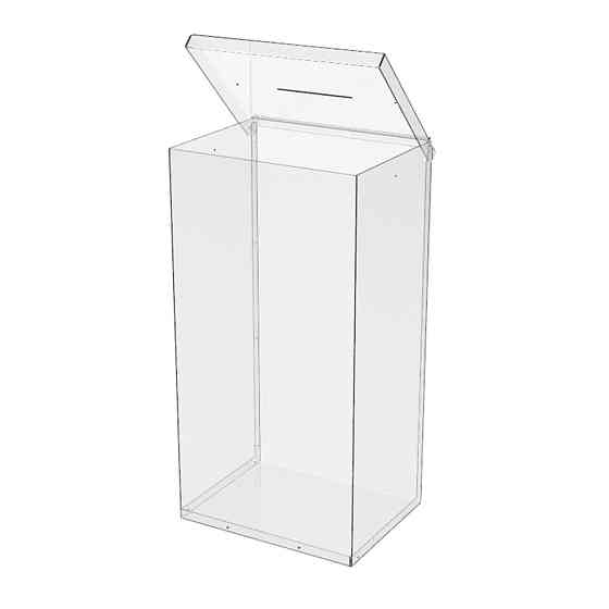 Ящик EKOSTAR без замка для пожертвований и сбора денег 260x200x500. Объем 26 литров Киев