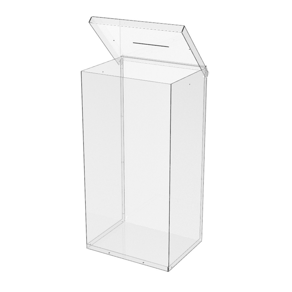 Ящик EKOSTAR без замка для пожертвований и сбора денег 260x200x500. Объем 26 литров Киев - изображение 5