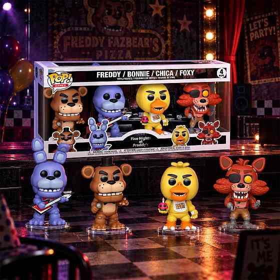 Набір ігрових фігурок Funko POP! серії 5 ночей у Фредді (4 фігурки) Днепр