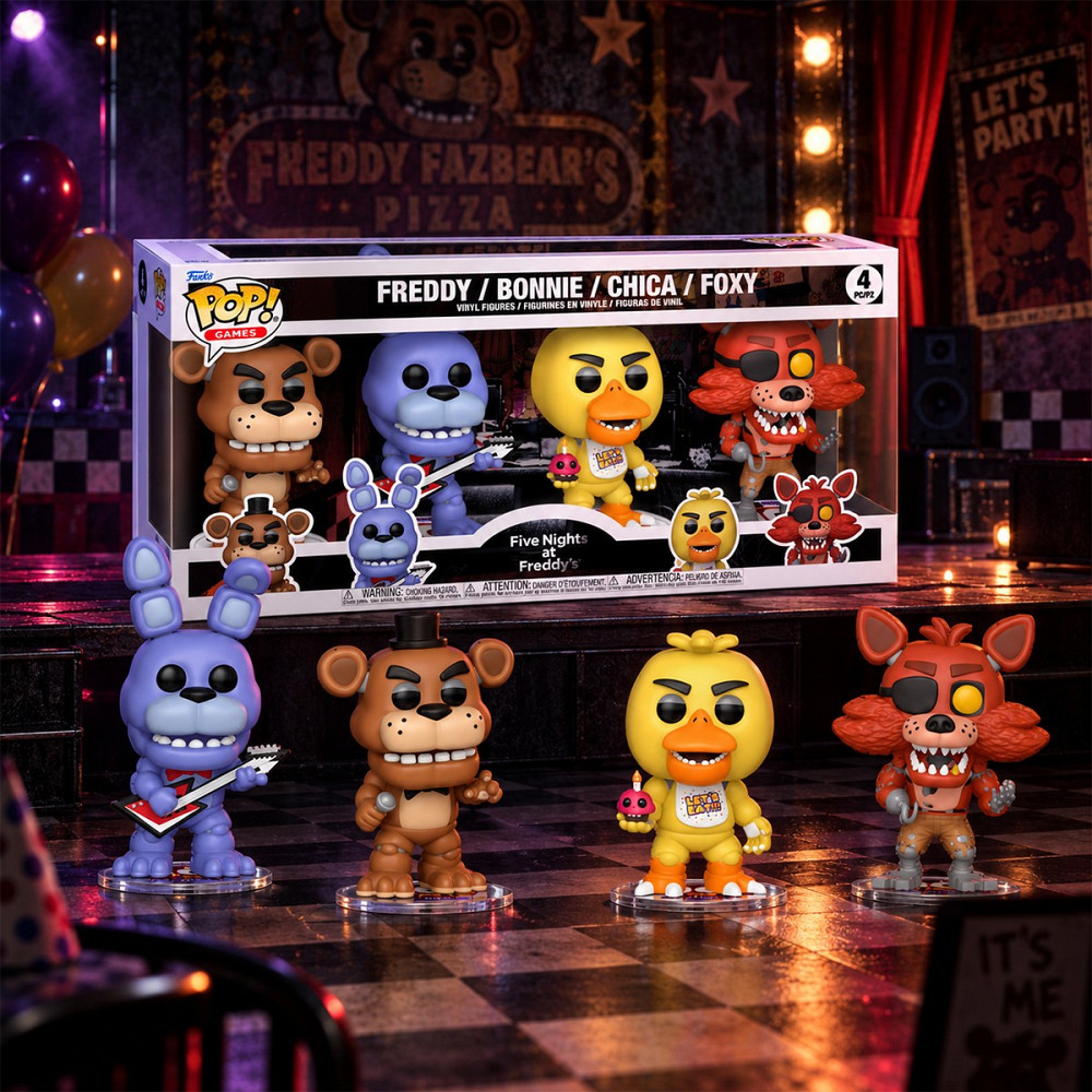 Набір ігрових фігурок Funko POP! серії 5 ночей у Фредді (4 фігурки) Днепр - изображение 3