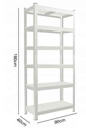 Стелаж металевий 180x90x40 6 полиць (сірий) Київ