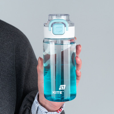 Поильник-непроливайка Kite 600 мл, блакитна (K25-1212-2) Винница - изображение 4