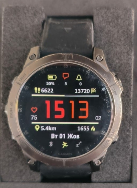 Смарт -Часы Garmin epix Gen 2 Sapphire Black Titanium Киев - изображение 3