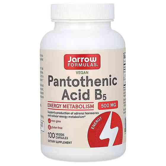 Пантотенова кислота, вітамін В5 (Pantothenic acid B5) 500 мг 100 капсул Київ
