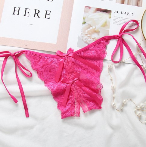 Труси з розрізом відверті унісекс універсальний малиновий Київ - фото 1