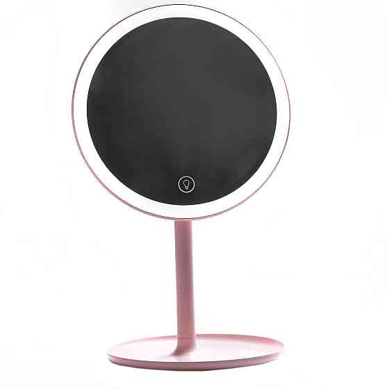 Зеркало для макияжа с увеличением и с подсветкой Розовый HP072TD020P Киев