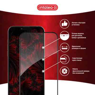 Стекло защитное Intaleo Full Glue ESD Apple iPhone 13 Pro Max Black (1283126523953) Винница