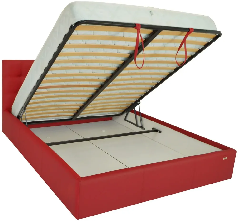Кровать Двуспальная Chester New Comfort 160 х 190 см Fly 2210 С подъемным механизмом и нишей для белья Красный Киев - изображение 4