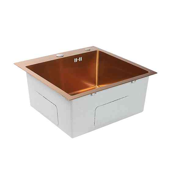 Кухонна мийка Platinum Handmade PVD мідь 500x500x220 (3,0/1,5 мм + дозатор в комплекті) Коломыя