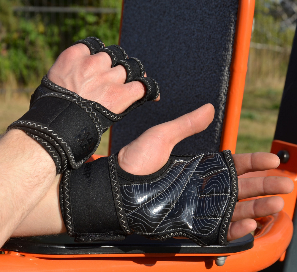 Рукавички для фітнесу MadMax MFG-303 MAXGRIP neoprene wraps Black/Grey L/XL Луцк - изображение 5