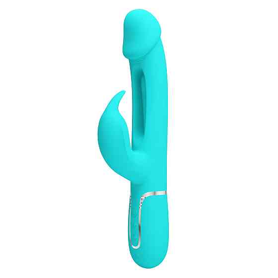 Вибратор с стимулятором клитора PRETTY LOVE - Kampas Rabbit 3 in 1 Green, BW-500025-1 Sex Aura Киев
