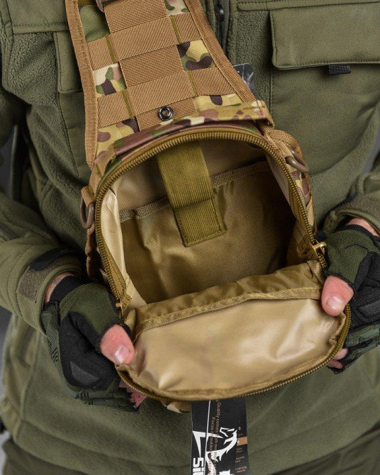 Сумка слинг  на через плечо тактическая мультикам  7л Одесса - изображение 18