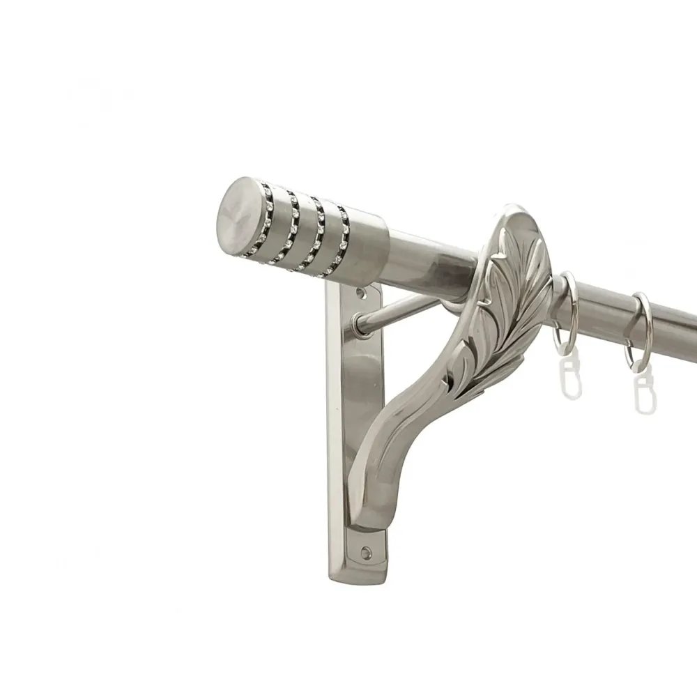 Карниз Orvit Барамелла металевий однорядний ретро гладка труба кільце металеве Нержавіюча Сталь 25 мм 160 см (00-00021535) Львів - фото 1