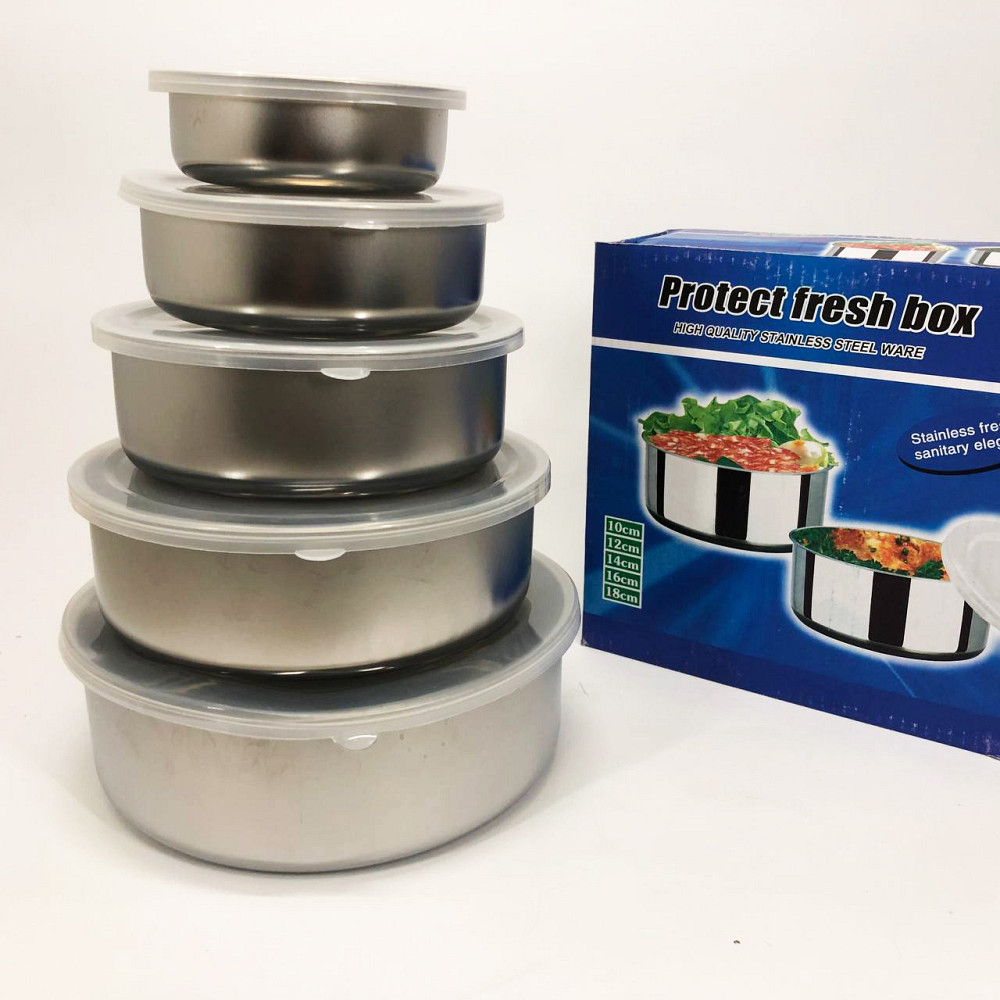 Набор пищевых контейнеров Unique UN-1515 5 шт из нержавеющей стали KR-84 Львов - изображение 19