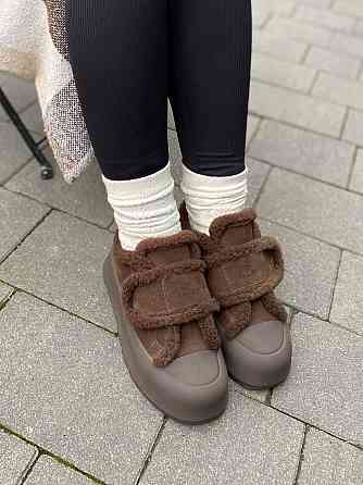 Угги жіночі ALLSY 202550 шоколадні (зима, замша натуральна) (6093) Коломыя