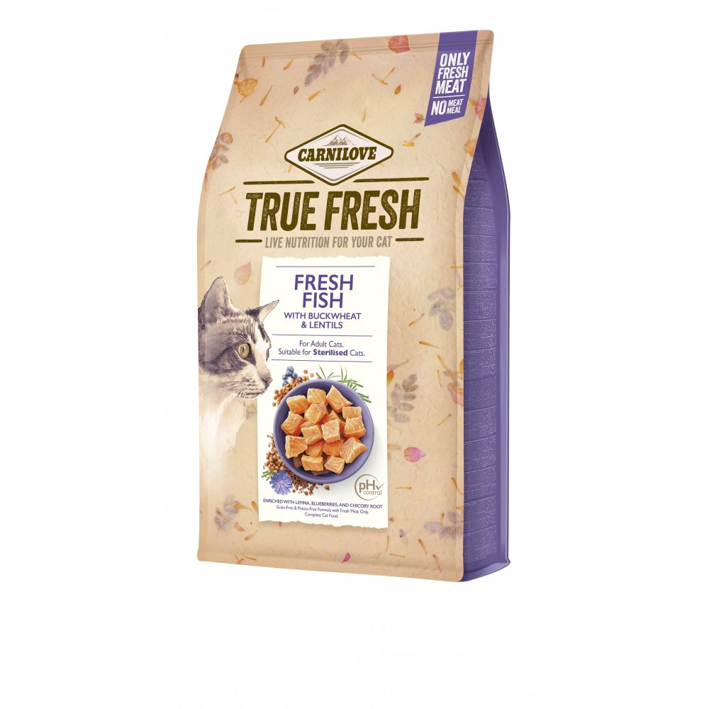 Сухой корм Carnilove True Fresh Cat для взрослых кошек, с рыбой, 340 г Винница - изображение 1