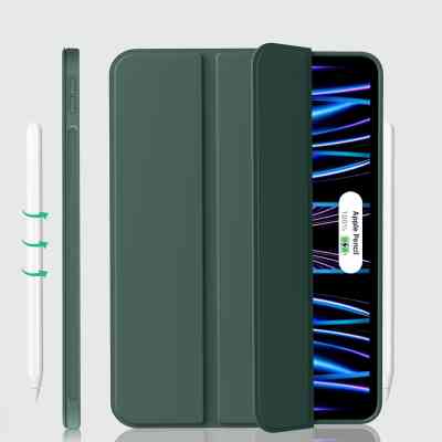 Чехол для планшета Armorstandart Tri Fold Soft TPU Silicone Apple iPad Pro 11" M4 2024 Dark Green (711746) Винница