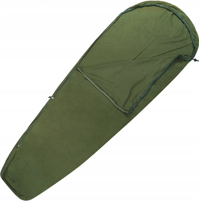 Універсальний флісовий утеплювач для спального мішка з чохлом Mil-Tec від Sturm (14114001) Olive Нововолинськ - фото 3