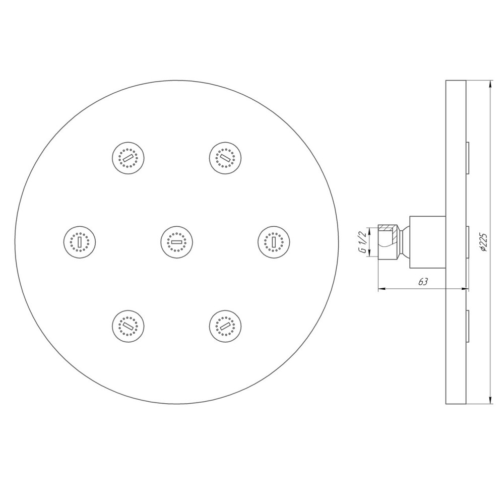 Душевая лейка Globus Lux SD08A (000019296) Киев - изображение 5