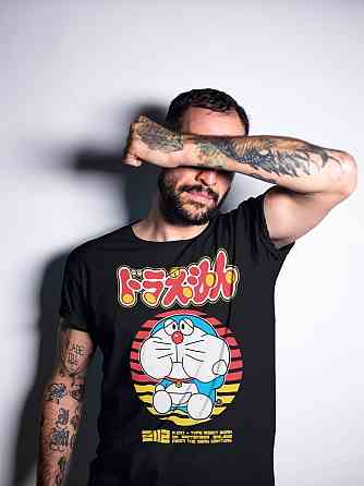 Футболка для мальчика аниме Дораемон Аниме Ноби Схизука оверсайз (рост от 165 до 180 ) Черний AnimeJ0073m Днепр