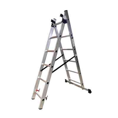 Драбина GTM 3-секції, розкладна, 3*6сх. 1,64-3,26м (KME306) Вінниця