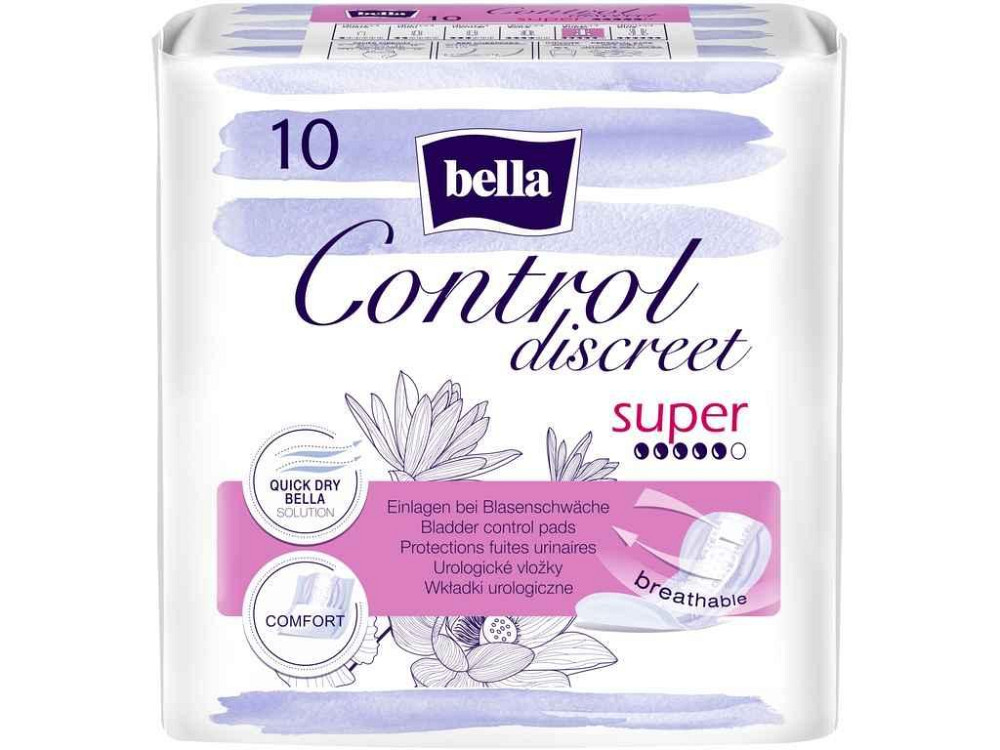Прокладки урологічні 10шт 5кр CONTROL DISCREET super ТМ BELLA   Solmir Київ - фото 1