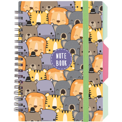 Блокнот Optima Bear B6 с разделителями 100 листов, клетка (O20358-11) Винница - изображение 1