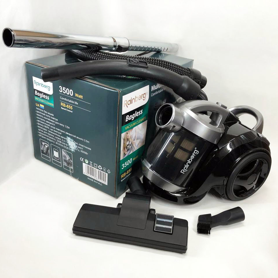 Обычный пылесос для дома Rainberg RB-655 3500 W, Циклонный мощный пылесос для уборки SL-38 Ивано-Франковск - изображение 6