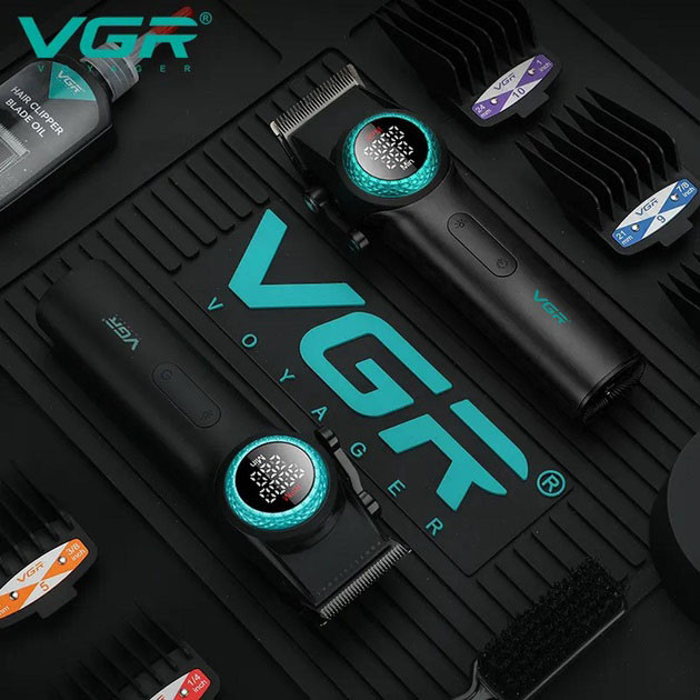 Машинка для стрижки волосся з різними насадками VGR V-001, Профі машинка для стрижки волосся NF-57 Львів - фото 5