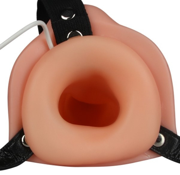 Страпон для подвійного проникнення - Vibrating Unisex Hollow Double Penetration 6" Sex Aura Київ - фото 6