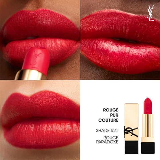 Помада для губ Yves Saint Laurent Rouge Pur Couture Caring Satin Lipstick R21 Rouge Paradoxe Слов'янськ