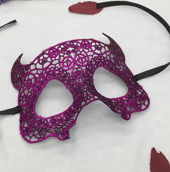 Маскарадна маска святкова one size рожевий Київ - фото 1