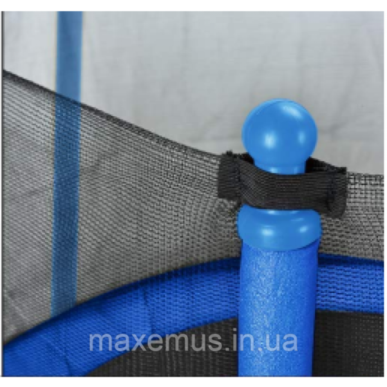 Детский батут с защитной сеткой Atleto 152 см (Синий) для дома и улицы (до 60 кг) Мостиска