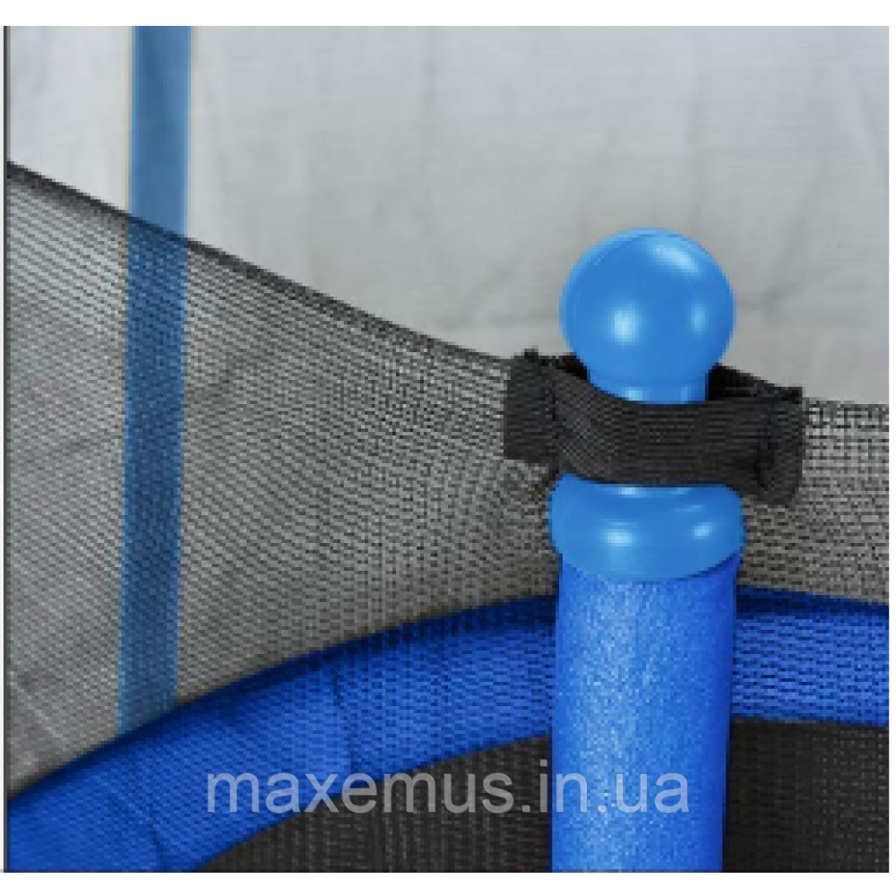 Детский батут с защитной сеткой Atleto 152 см (Синий) для дома и улицы (до 60 кг) Мостиська - фото 3