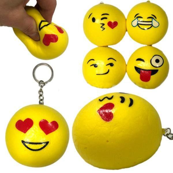 Игрушка брелок сквиши Смайл 12 шт Киев - изображение 1