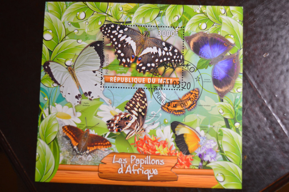 Малі. Марки. Фауна. Блок. 2020 рік (В-1) Полтава - фото 1