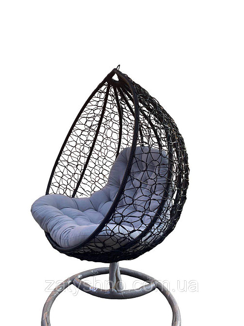 Ротангове крісло кокон з подушкою Київ - фото 6