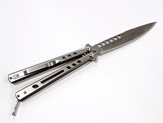 Ніж метелик A1004/ новий Silver Дніпро - фото 3