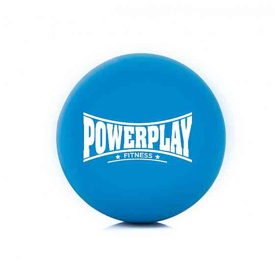 Масажний силіконовий м'яч PowerPlay PP-4354 Silicone Lacrosse Ball (6.3см.) Синій Каменское