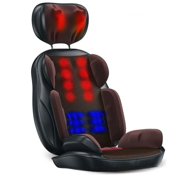 Масажна накидка Shuo для спини та шиї (роликовий масаж, вібрація, підігрів) Київ