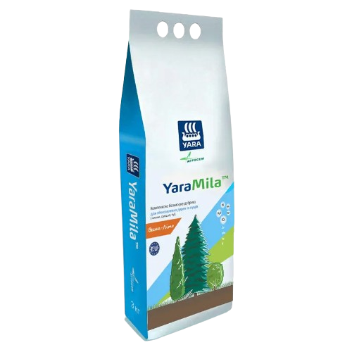 Добриво для вічнозелених дерев та кущів комплексне безхлорне 3кг Весна-Літо Yara Mila Житомир - фото 1