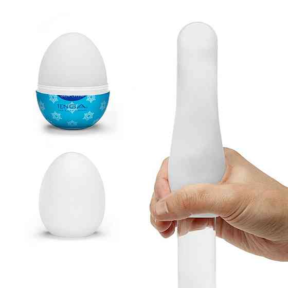 Мастурбатор-яйце Tenga Egg Snow Crystal з охолоджувальним лубрикантом Sex Aura Київ