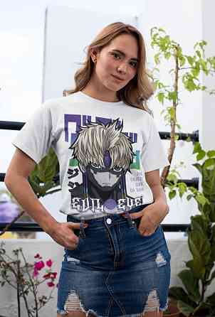 Футболка з аніме принтом Евіл Ейе Дандадан Ейе оверсайз (S/M/L) Чорний AnimeJ0188 Дніпро