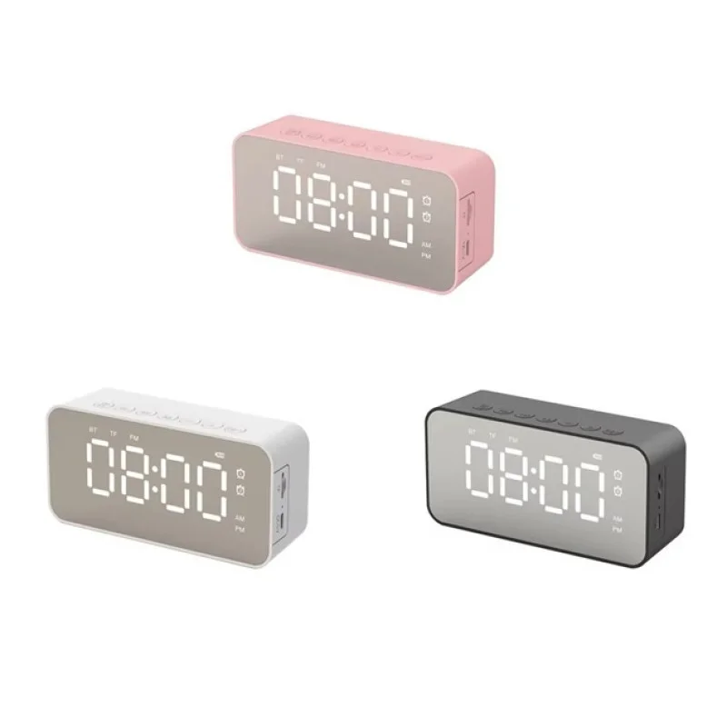 Настільний годинник-будильник з Bluetooth колонкою, FM-радіо та TF-плеєром (Bluetooth колонка годинник) Одеса - фото 1