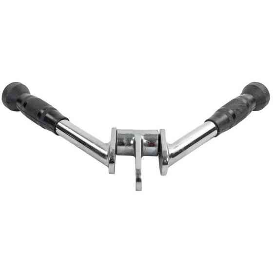 Рукоятка для тяги на трицепс V-образная Zelart 0443 хром Киев