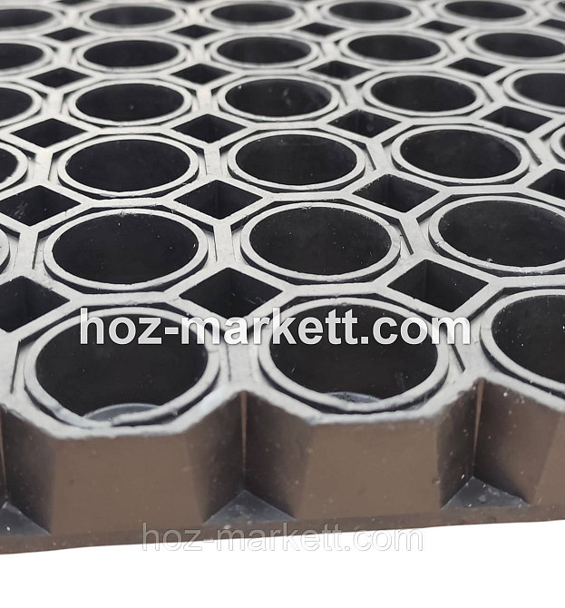 Килим 120 х 80 х 2.6 см гумовий брудозахісний стільників важкий кілім Харків - фото 7