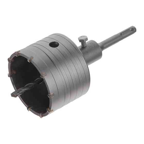 Свердло корончате по бетону 80 мм, перехідник SDS-Plus 100 мм INTERTOOL SD-7080 Киев